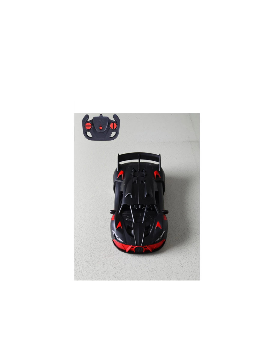 Remote Control Car for Kids | High-Speed RC Car with Rechargeable Lithium Battery | Type-C Charging | LED Headlights | Black&Red