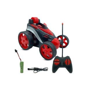 360° Rotating & Rolling Stunt Car Toy with Demo Functions | Spin, Stunt, Flip Functions | Remote Control Stunt Car Toy for Kids | Red |