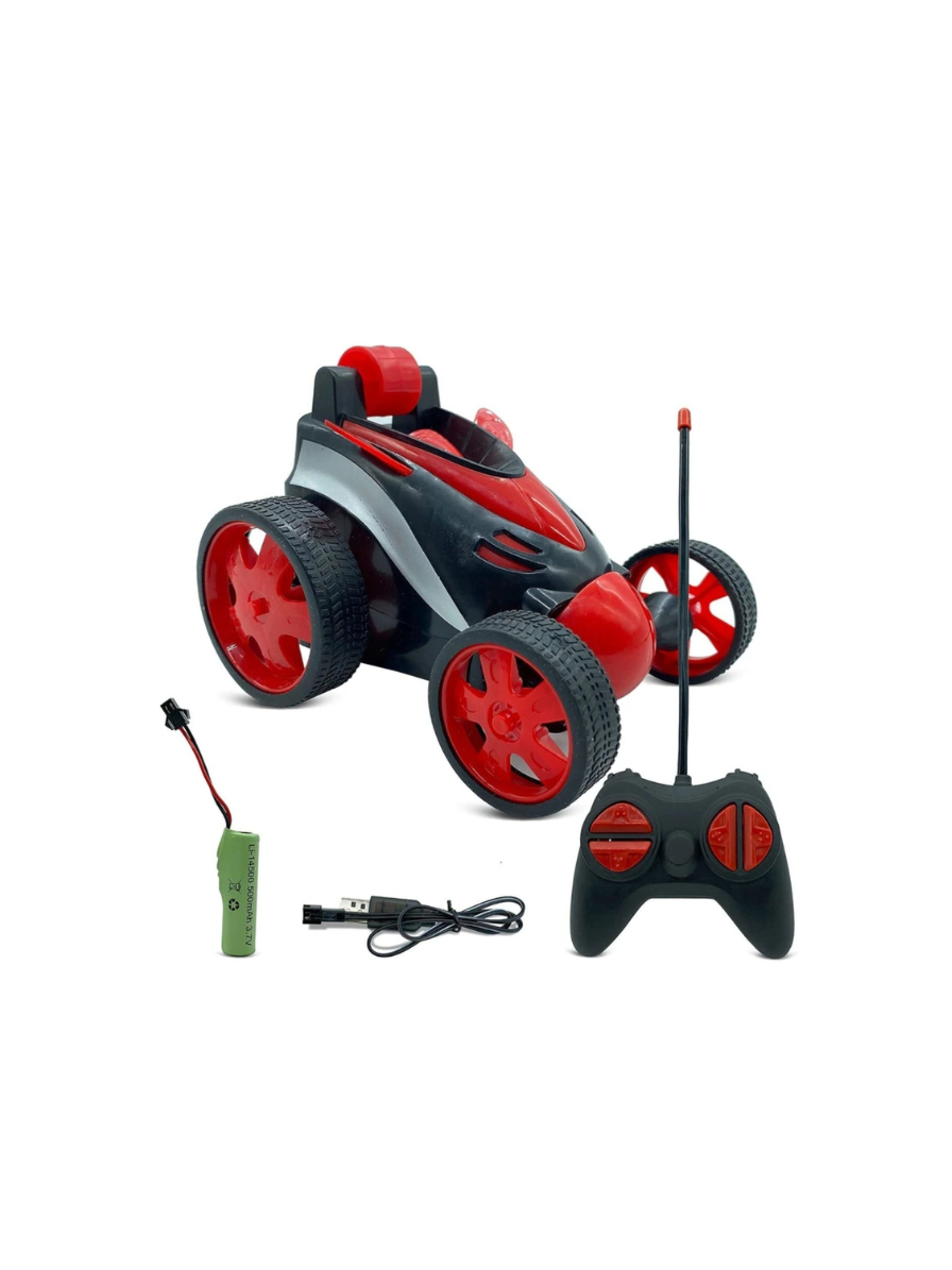 360° Rotating & Rolling Stunt Car Toy with Demo Functions | Spin, Stunt, Flip Functions | Remote Control Stunt Car Toy for Kids | Red |