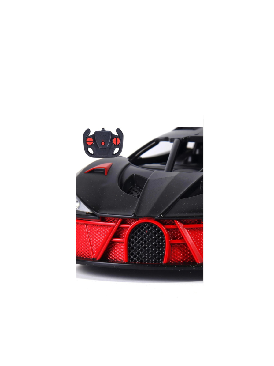 Remote Control Car for Kids | High-Speed RC Car with Rechargeable Lithium Battery | Type-C Charging | LED Headlights | Black&Red - Image 2