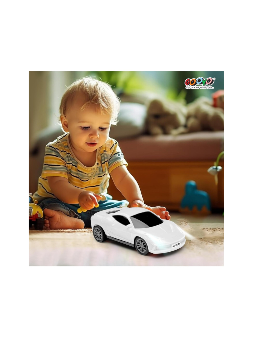 Porsche RS Diecast Model Car 1:32 Scale | Light & Sound | Metal Pull Back Toy | Premium Collectible Display & Gift for Car Lovers (White) - Image 2