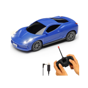 Porsche RS Diecast Model Car 1:32 Scale | Light & Sound | Metal Pull Back Toy | Premium Collectible Display & Gift for Car Lovers (Blue)
