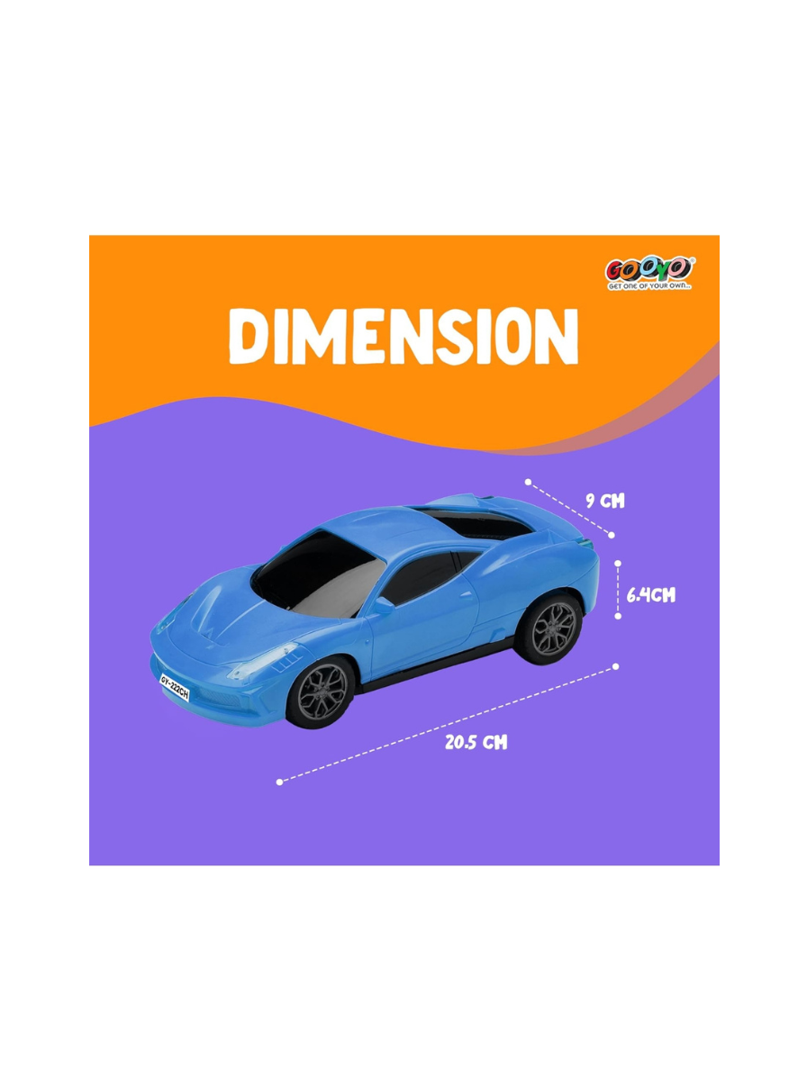 Porsche RS Diecast Model Car 1:32 Scale | Light & Sound | Metal Pull Back Toy | Premium Collectible Display & Gift for Car Lovers (Blue) - Image 2