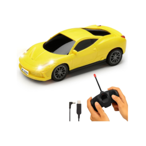 Porsche  RS Diecast Model Car 1:32 Scale | Light & Sound | Metal Pull Back Toy | Premium Collectible Display & Gift for Car Lovers (Yellow)