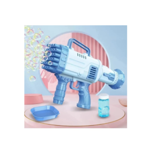 TW-32 Holes Bubble Maker Gatling Bubble Gun Machine Toy for Kids with Bubble Solution Indoor and Outdoor Toddlers Bubble Launcher Machine for Girls and Boys - Multicolor (Color As Per Stock)
