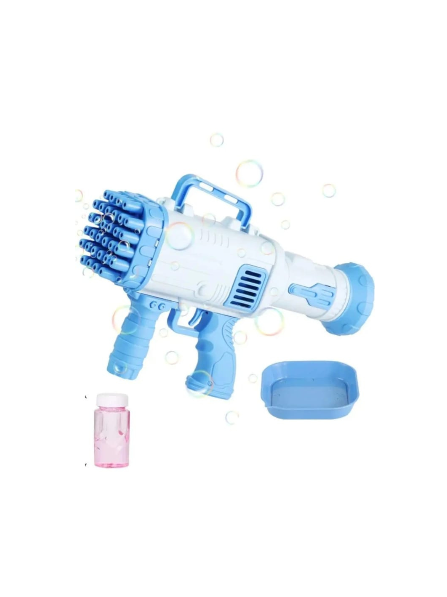 TW-32 Holes Bubble Maker Gatling Bubble Gun Machine Toy for Kids with Bubble Solution Indoor and Outdoor Toddlers Bubble Launcher Machine for Girls and Boys - Multicolor (Color As Per Stock) - Image 5