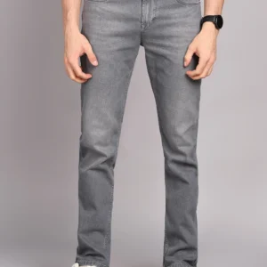 Lee Cooper – Premium Solid Men’s Rise Grey Jeans Pants