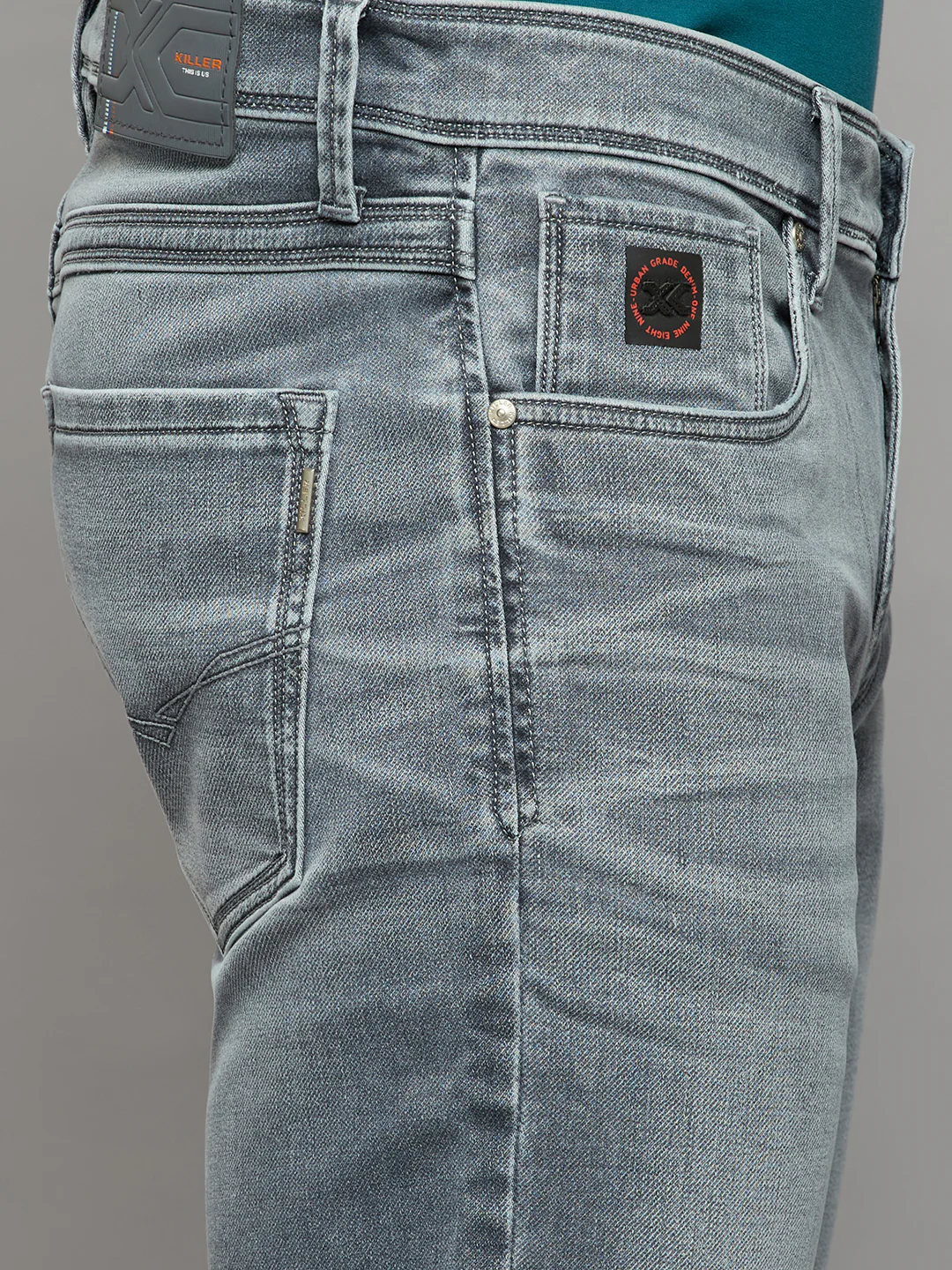 KILLER- Premium Jeans Pants For Men ,Grey Regular fit, Light Faded - Image 2