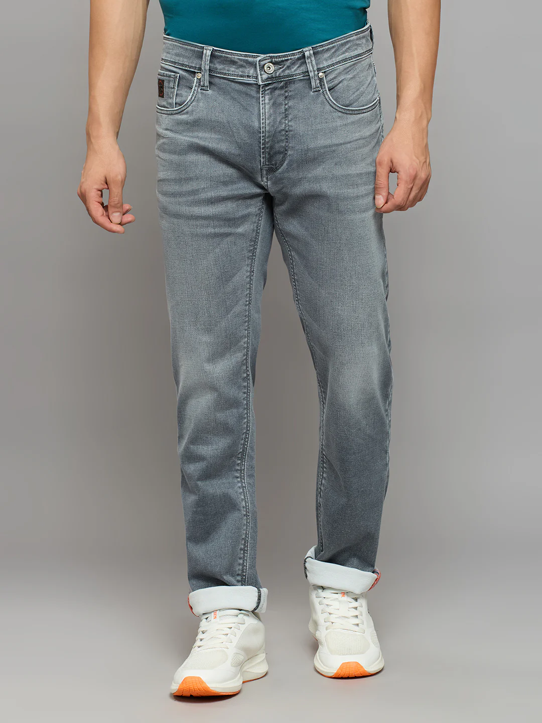 KILLER- Premium Jeans Pants For Men ,Grey Regular fit, Light Faded