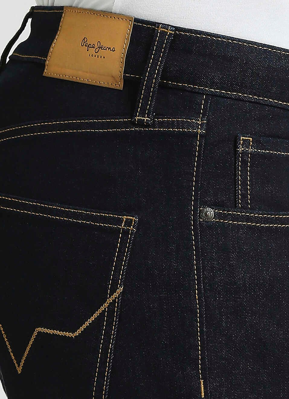 PEPE- Men’s Premium Denim Black Jeans Pants-Regular Fit - Image 4