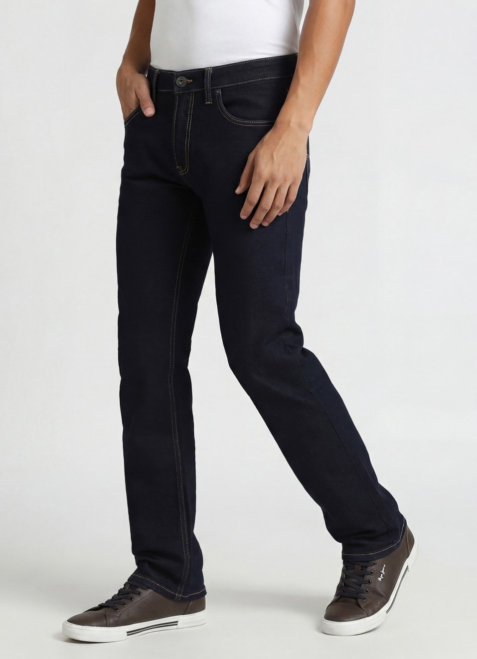 PEPE- Men’s Premium Denim Black Jeans Pants-Regular Fit - Image 2