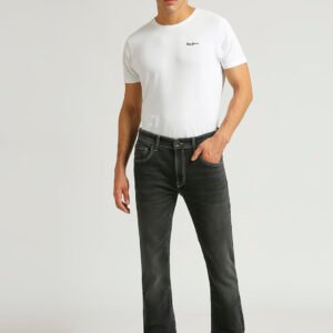 SPYKAR- Men’s Premium Grey Black Jeans Pants-Regular Fit