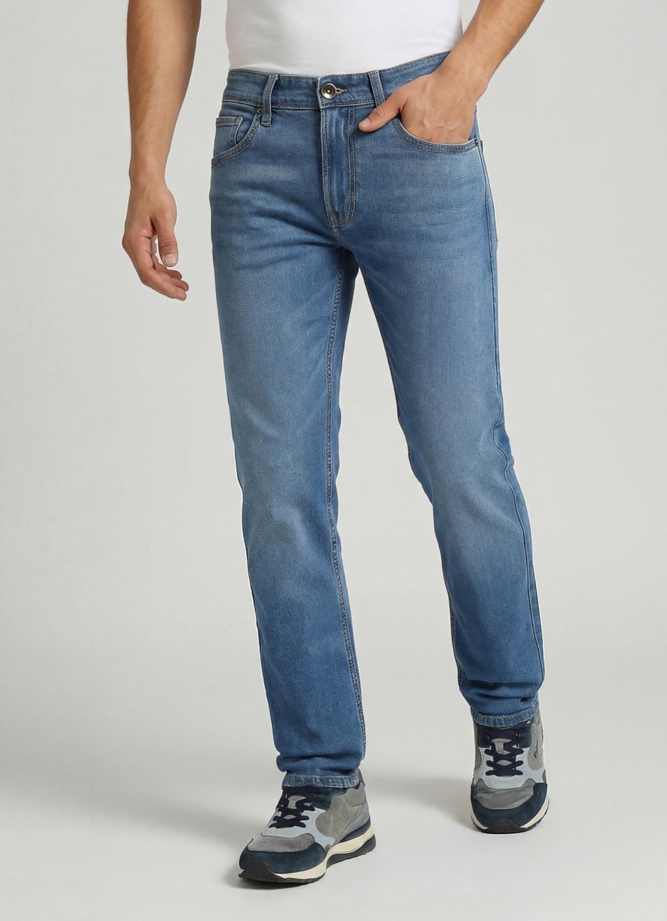 SPYKAR- Men’s Premium Denim Blue Jeans Pants-Regular Fit - Image 5