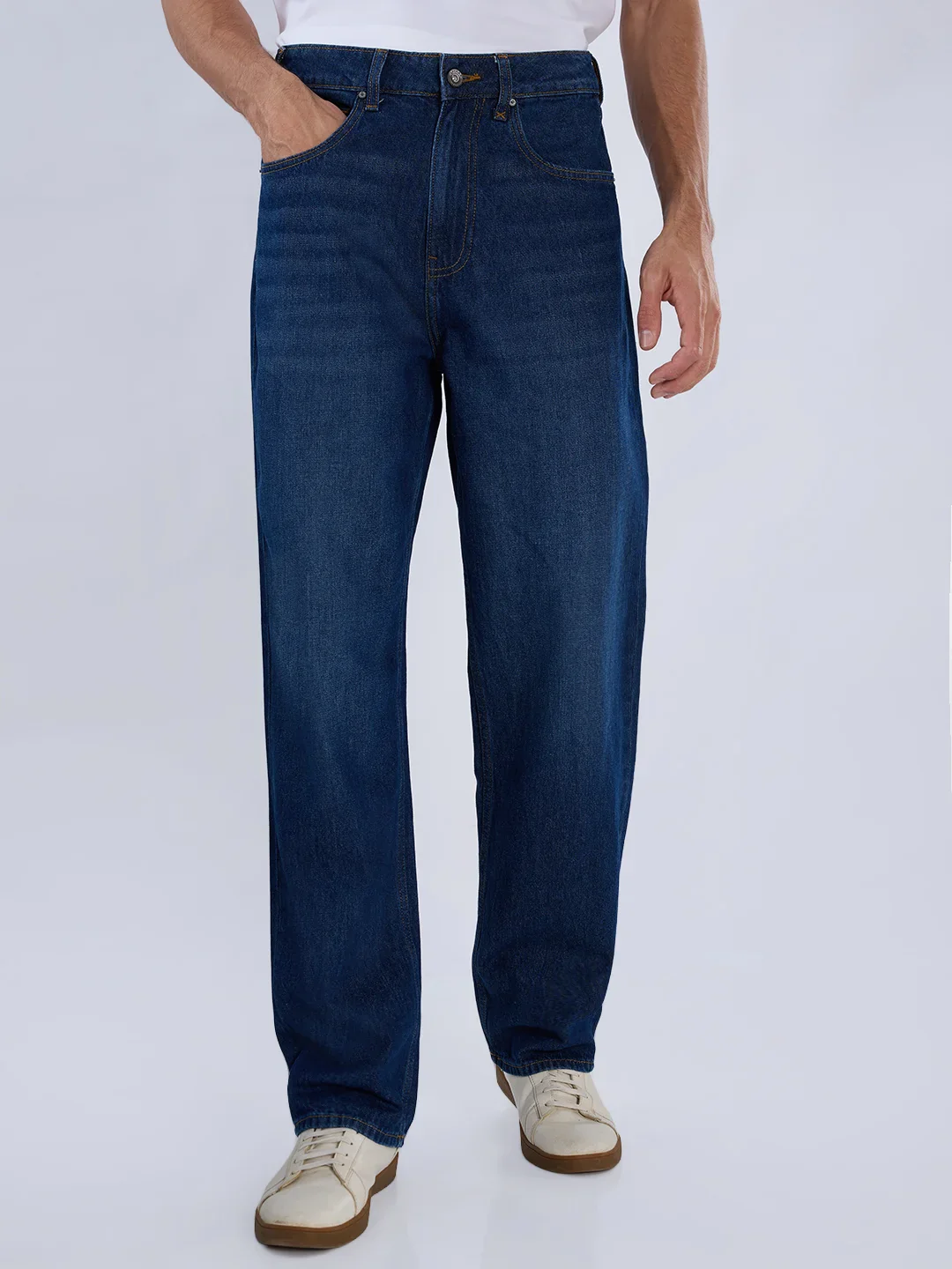 SPYKAR- Men's Premium Dark Blue Jeans Pants-Regular Fit - Image 4