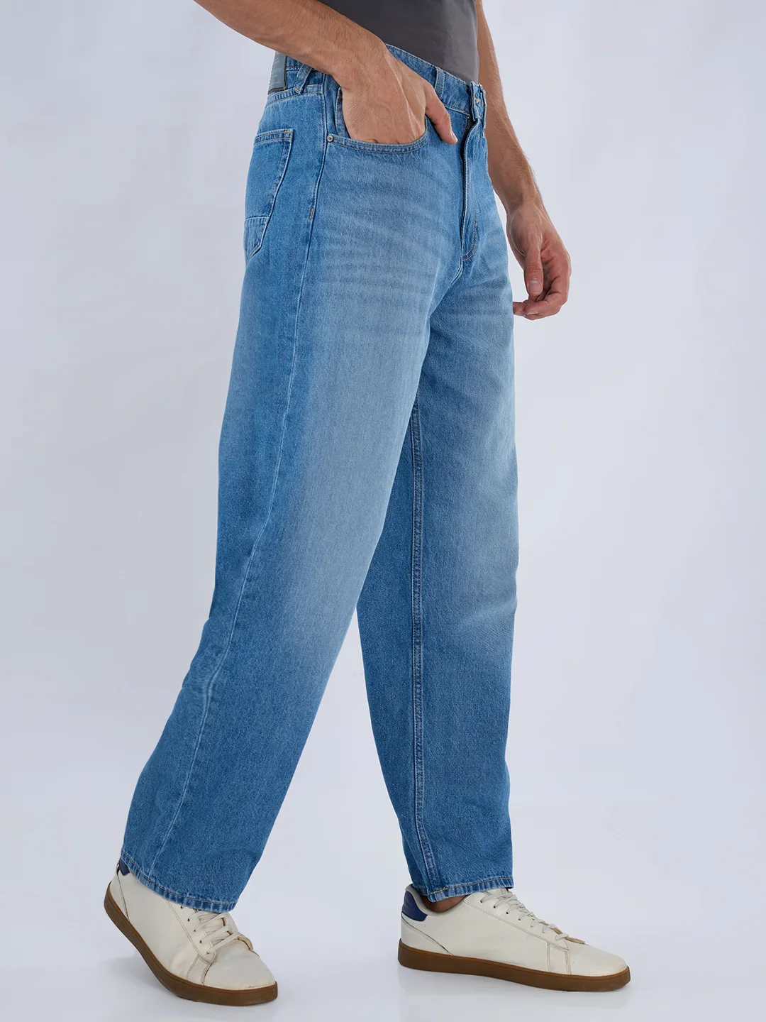SPYKAR- Mens Premium Light Blue Jeans Pants-Regular Fit - Image 4