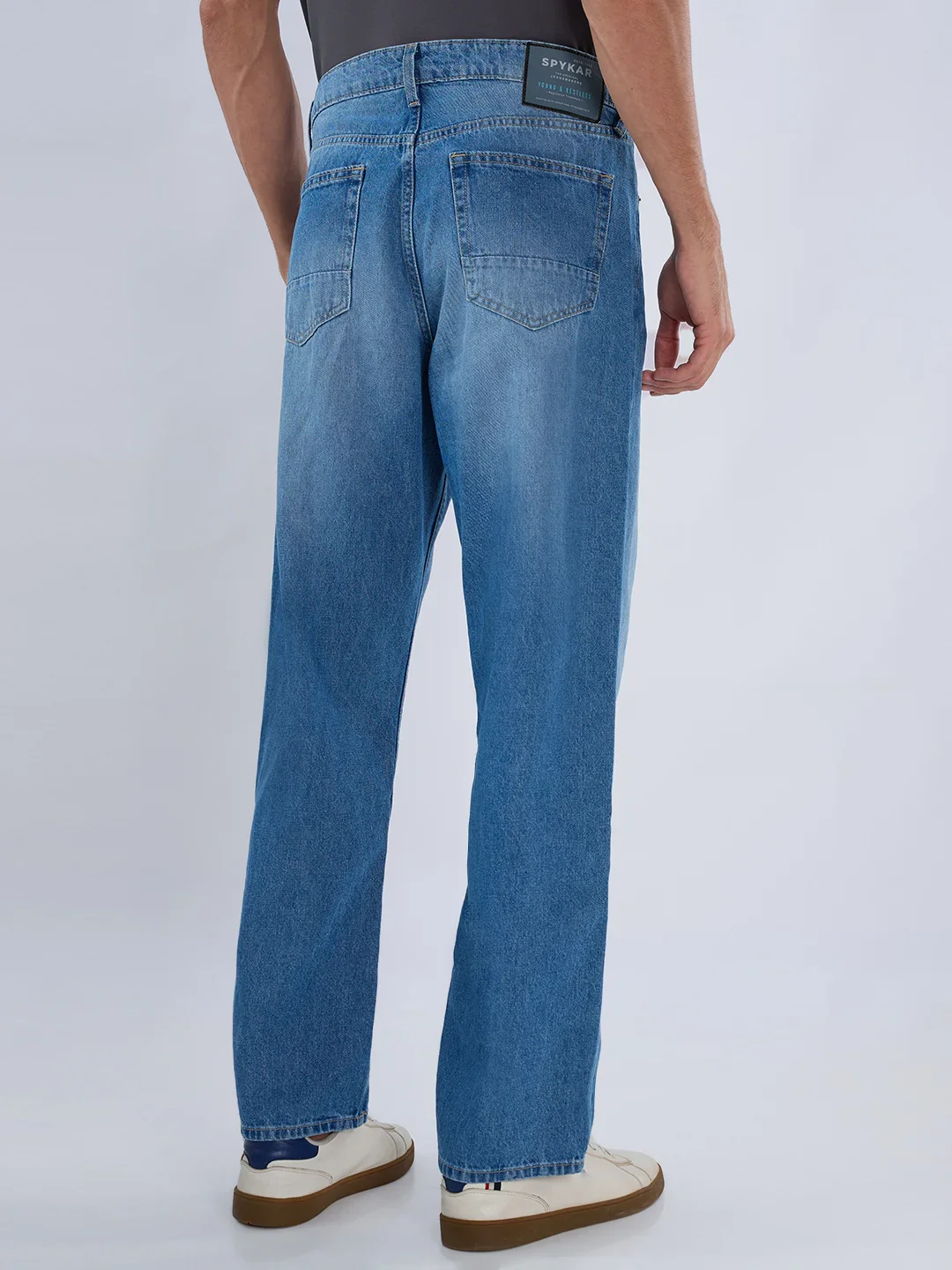 SPYKAR- Mens Premium Light Blue Jeans Pants-Regular Fit - Image 2